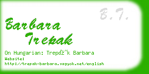 barbara trepak business card